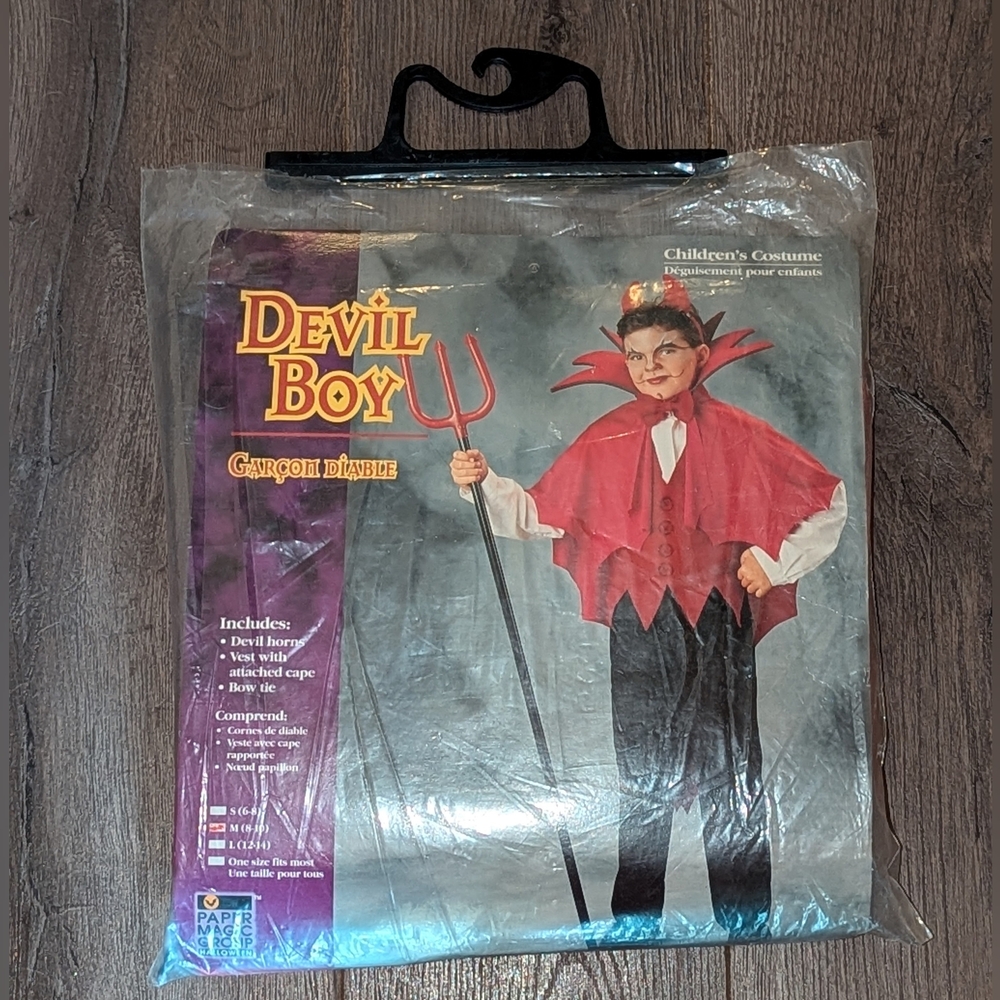 Devil Boy Size Medium (8-10) Halloween Costume NEW